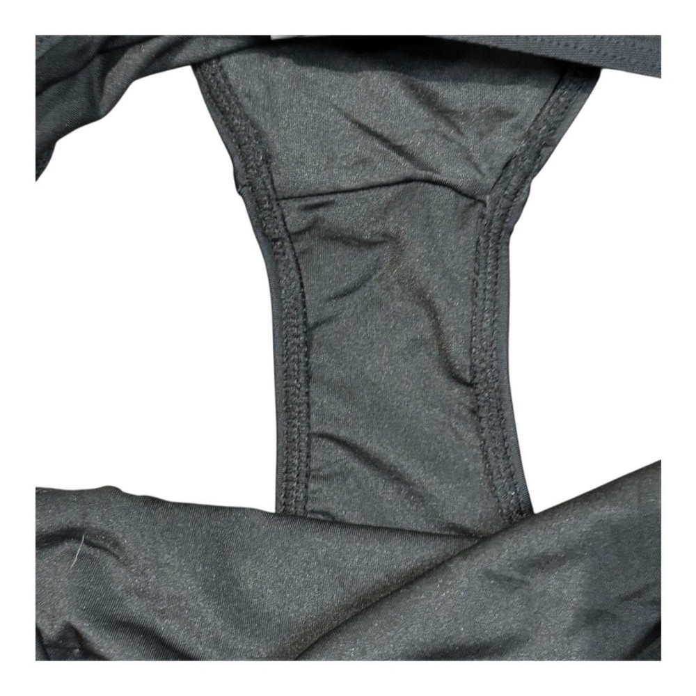 Younique Black and White Ruffle One-Piece Swimsuit Sz M - Picture 7 of 8